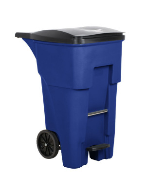 BRUTE com Rodas e Pedal - 246L - Azul - Rubbermaid