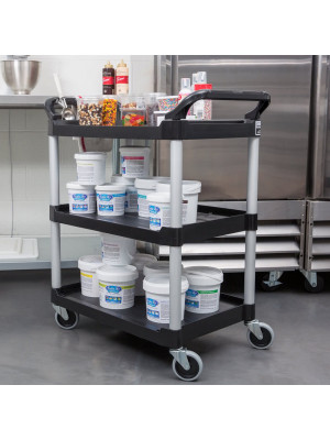 Carro Utilitário Preto 90Kg - Rubbermaid - preto