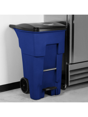 BRUTE com Rodas e Pedal - 246L - Azul - Rubbermaid