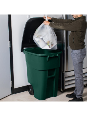 Recipiente BRUTE com Rodas 190L Verde Rubbermaid 