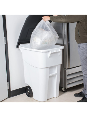 Recipiente BRUTE 190L com Rodas Branco Rubbermaid 