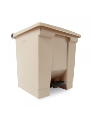 Lixeira de Pedal 30L Bege Rubbermaid 
