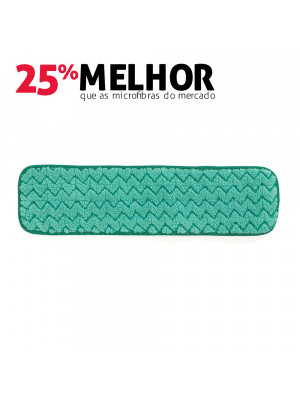 Mop Pó Microfibra Verde - 47cm - Sem Franja - Rubbermaid