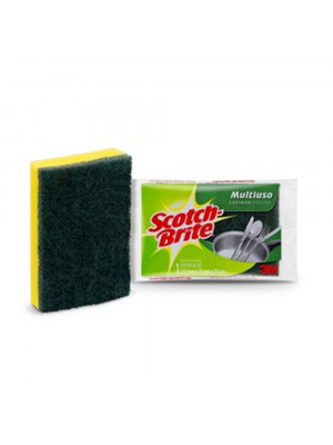 Esponja 3M de Limpeza Dupla Face Scotch-Brite™ Profissional – Indiv. Cx C/ 120 - 75 x 110mm