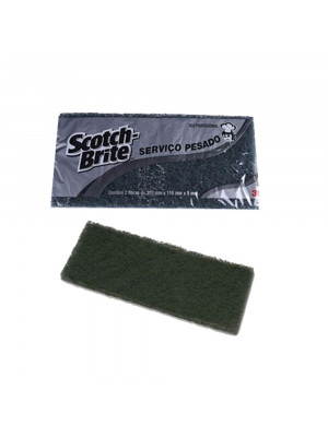 Fibra de Limpeza Serviço Pesado 3M™ Scotch-Brite™ Profissional – Cx C/ 100 - 102 x 260mm